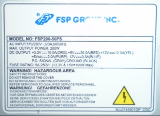 Extra image of SFX-format (flexATX12V) PSU for various small cases inc. HEC V30 (Ultra Quiet) 200W